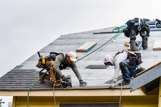 Professional Emergency Roof Repair technician working in Marlton, NJ
